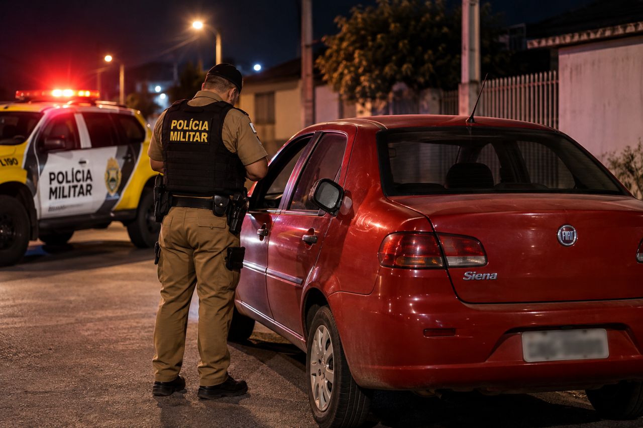 Motorista quase atropela criança, tenta evitar abordagem policial e tem carro apreendido em Entre Rios